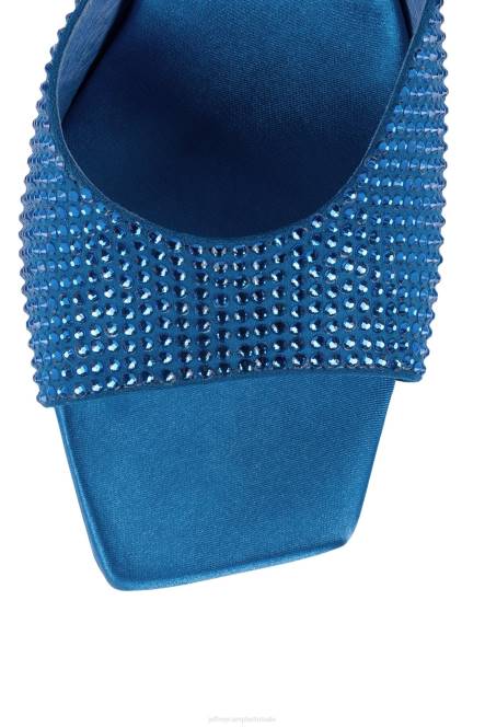 Jeffrey Campbell hollywoodj NDHB1568 sandaal met hak helderblauw satijnblauw vrouwen