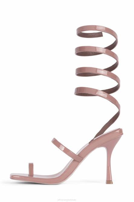 Jeffrey Campbell luzia NDHB1626 sandaal met hak stoffig blush-patent vrouwen