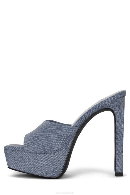 Jeffrey Campbell gaan-glam NDHB275 de denim-reboot blauw spijkerstof vrouwen