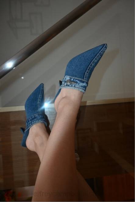 Jeffrey Campbell genen NDHB265 de denim-reboot blauw spijkerstof vrouwen