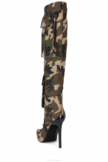 Jeffrey Campbell gepot NDHB287 de denim-reboot camouflage vrouwen