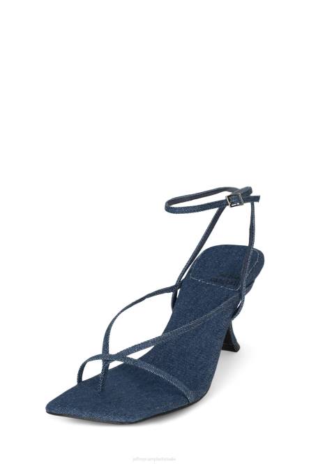 Jeffrey Campbell stroom NDHB262 de denim-reboot blauw spijkerstof vrouwen