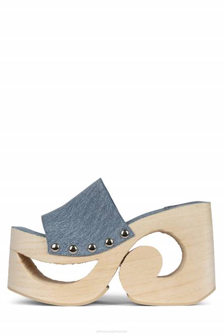 Jeffrey Campbell symbolisch NDHB277 de denim-reboot blauw spijkerstof vrouwen