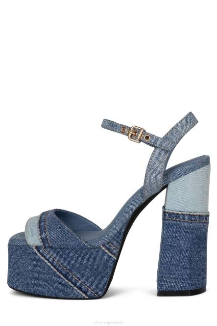 Jeffrey Campbell vriendin NDHB293 de denim-reboot blauwe denim combi vrouwen