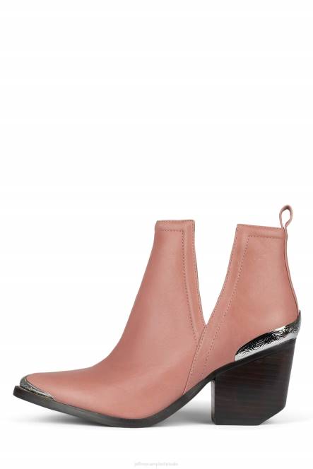 Jeffrey Campbell Cromwell NDHB378 enkel laarzen roze donkere stapel vrouwen