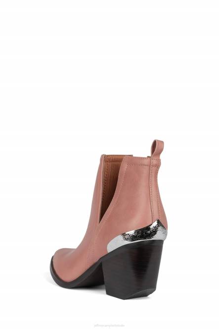 Jeffrey Campbell Cromwell NDHB378 enkel laarzen roze donkere stapel vrouwen