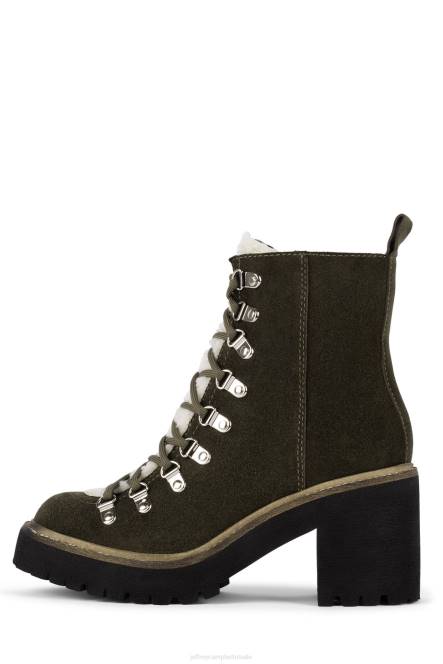 Jeffrey Campbell Oh wat NDHB485 enkel laarzen kaki suède vrouwen