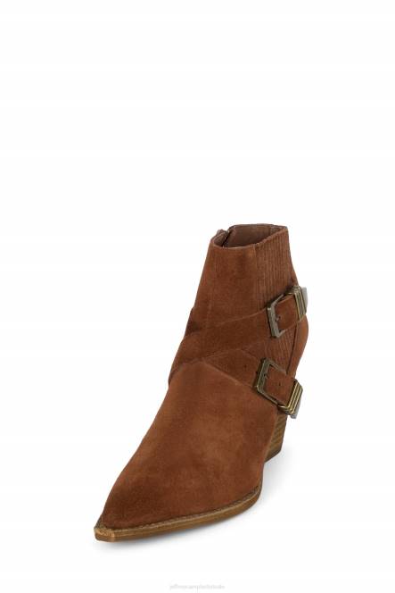 Jeffrey Campbell Texaan NDHB482 enkel laarzen cognac suède vrouwen