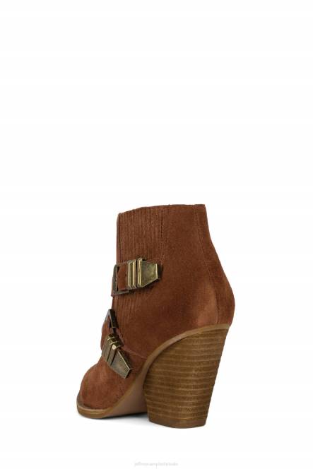 Jeffrey Campbell Texaan NDHB482 enkel laarzen cognac suède vrouwen