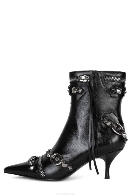 Jeffrey Campbell alt-rock NDHB306 enkel laarzen zwart zilver vrouwen