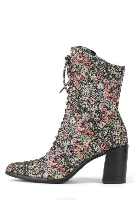 Jeffrey Campbell archille NDHB428 enkel laarzen multi bloemen wandtapijt vrouwen