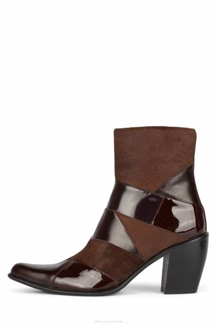 Jeffrey Campbell caballero's NDHB595 enkel laarzen bruin exotisch multi vrouwen