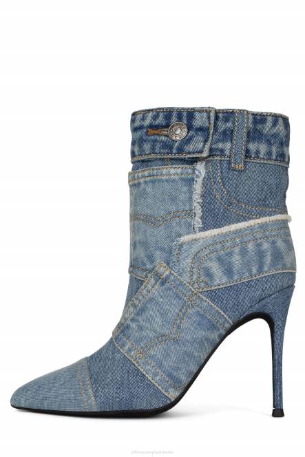 Jeffrey Campbell denimachtig NDHB296 enkel laarzen blauw denim multi vrouwen