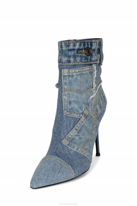 Jeffrey Campbell denimachtig NDHB296 enkel laarzen blauw denim multi vrouwen