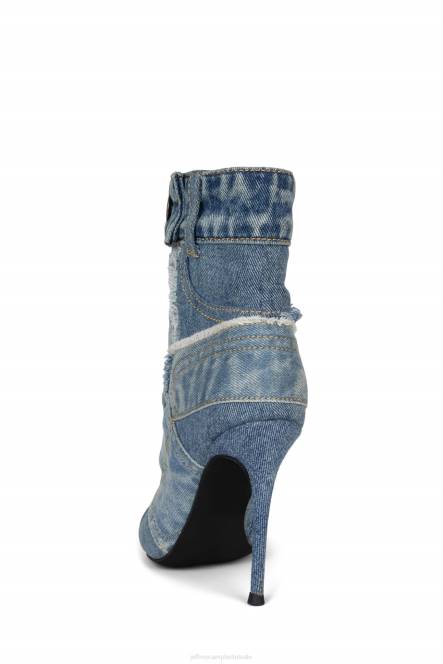 Jeffrey Campbell denimachtig NDHB296 enkel laarzen blauw denim multi vrouwen