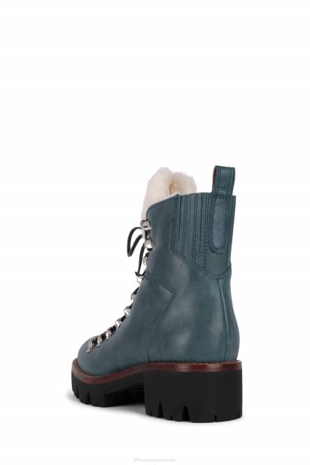 Jeffrey Campbell duiker NDHB382 enkel laarzen groenblauw ivoor vrouwen