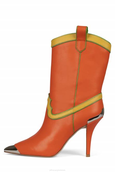 Jeffrey Campbell el-paso NDHB604 enkel laarzen oranje multi vrouwen