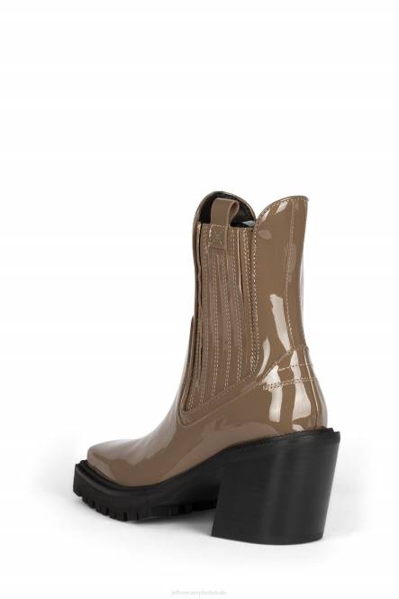 Jeffrey Campbell eland NDHB425 enkel laarzen taupe patent vrouwen