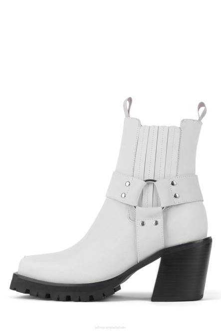 Jeffrey Campbell elkins-bk NDHB426 enkel laarzen ivoor nubuck vrouwen