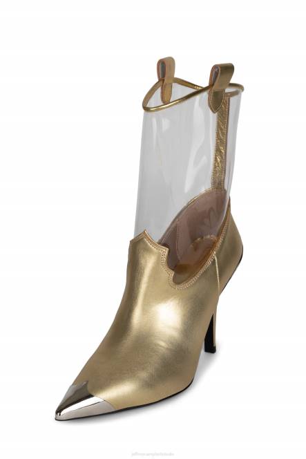 Jeffrey Campbell elpaso-v NDHB643 enkel laarzen goud duidelijk vrouwen