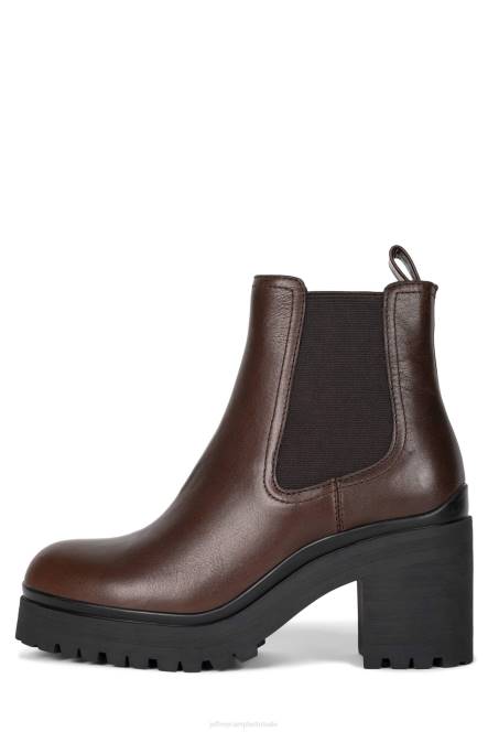 Jeffrey Campbell escob NDHB499 enkel laarzen donker bruin vrouwen