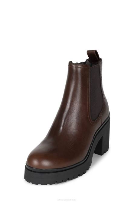 Jeffrey Campbell escob NDHB499 enkel laarzen donker bruin vrouwen