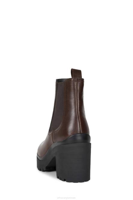 Jeffrey Campbell escob NDHB499 enkel laarzen donker bruin vrouwen