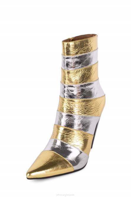 Jeffrey Campbell gecomplexeerd NDHB421 enkel laarzen goud Zilver vrouwen