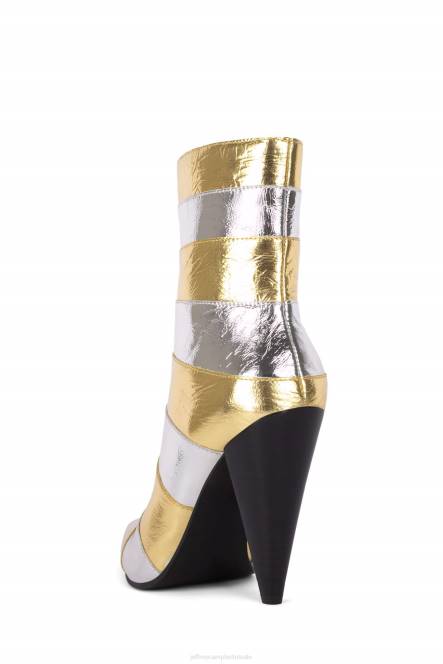 Jeffrey Campbell gecomplexeerd NDHB421 enkel laarzen goud Zilver vrouwen