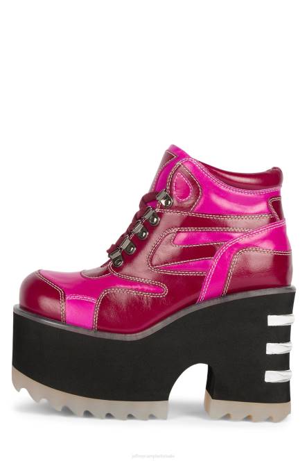 Jeffrey Campbell gevaren NDHB352 enkel laarzen donkere fuchsia fuchsia vrouwen