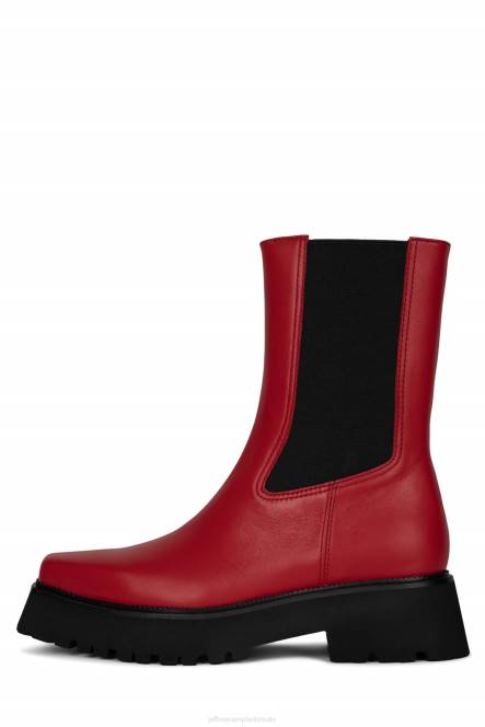 Jeffrey Campbell glam-punk NDHB520 enkel laarzen rood vrouwen