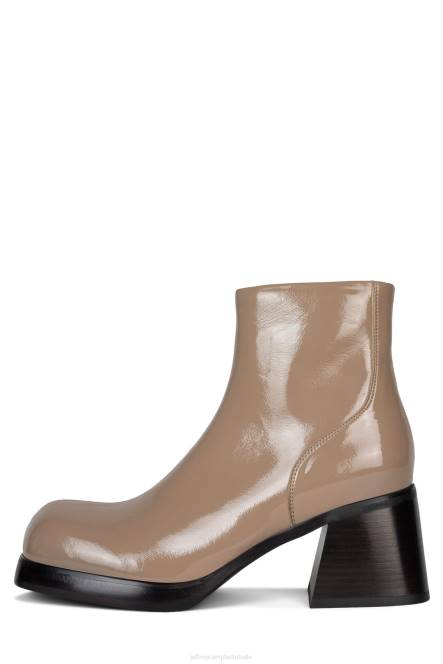 Jeffrey Campbell hemari NDHB497 enkel laarzen taupe patent vrouwen