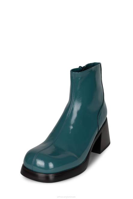 Jeffrey Campbell hemari NDHB498 enkel laarzen blauwgroen patent vrouwen