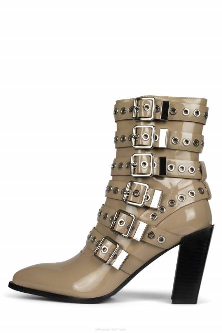 Jeffrey Campbell ignatius-b NDHB659 enkel laarzen taupe lakzilver vrouwen