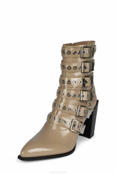 Jeffrey Campbell ignatius-b NDHB659 enkel laarzen taupe lakzilver vrouwen