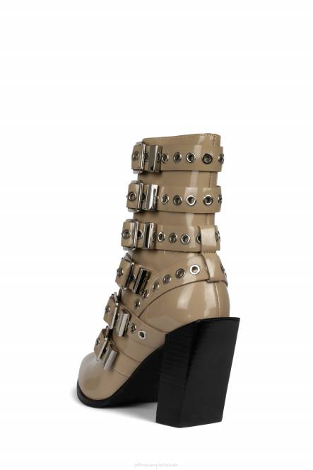 Jeffrey Campbell ignatius-b NDHB659 enkel laarzen taupe lakzilver vrouwen