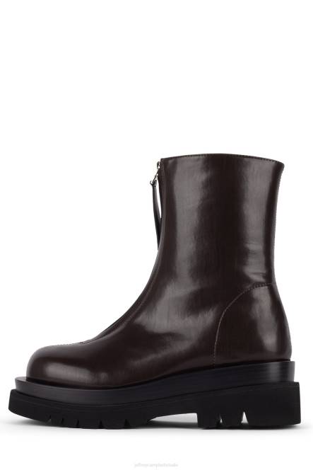 Jeffrey Campbell ingedommeld NDHB623 enkel laarzen bruin vrouwen