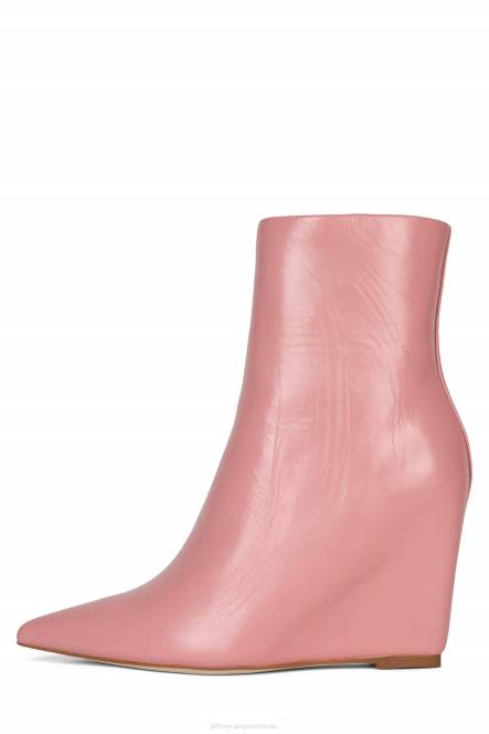 Jeffrey Campbell katerina NDHB437 enkel laarzen roze gekreukt patent vrouwen