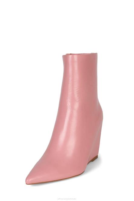 Jeffrey Campbell katerina NDHB437 enkel laarzen roze gekreukt patent vrouwen