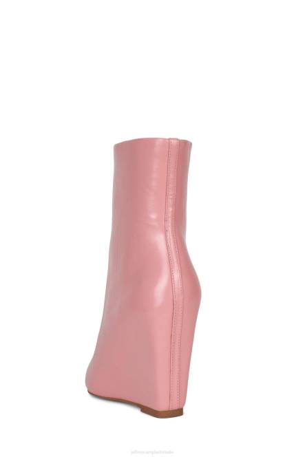 Jeffrey Campbell katerina NDHB437 enkel laarzen roze gekreukt patent vrouwen