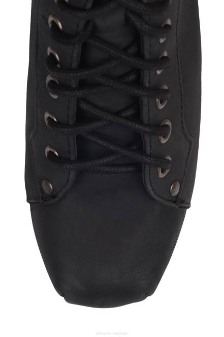 Jeffrey Campbell lita NDHB339 enkel laarzen zwart bedroefd vrouwen