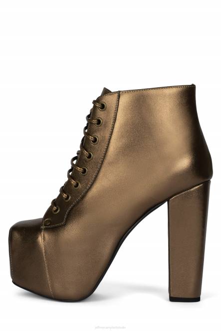 Jeffrey Campbell lita NDHB398 enkel laarzen bronzen vrouwen