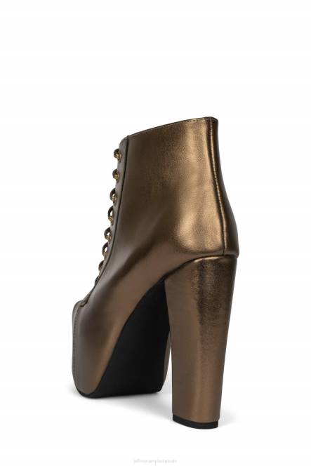 Jeffrey Campbell lita NDHB398 enkel laarzen bronzen vrouwen