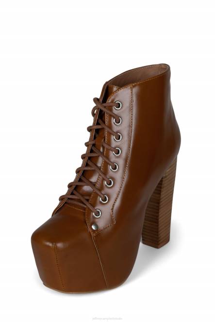 Jeffrey Campbell lita NDHB493 enkel laarzen bruine natuurlijke stapel vrouwen