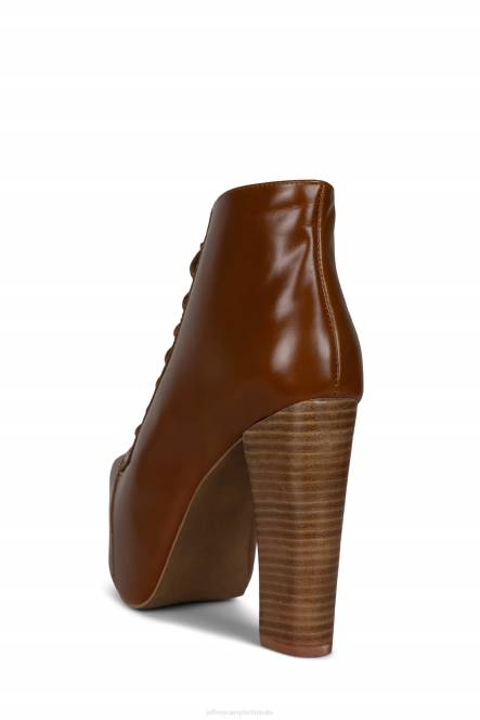 Jeffrey Campbell lita NDHB493 enkel laarzen bruine natuurlijke stapel vrouwen