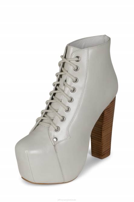 Jeffrey Campbell lita NDHB494 enkel laarzen ijs natuurlijke stapel vrouwen