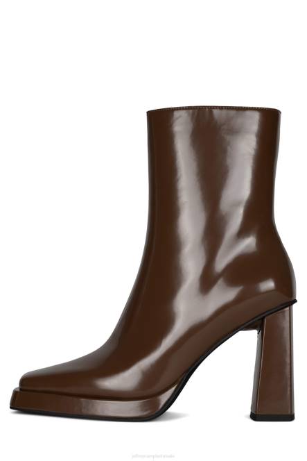 Jeffrey Campbell maximaal-lo NDHB503 enkel laarzen donkerbruine doos vrouwen