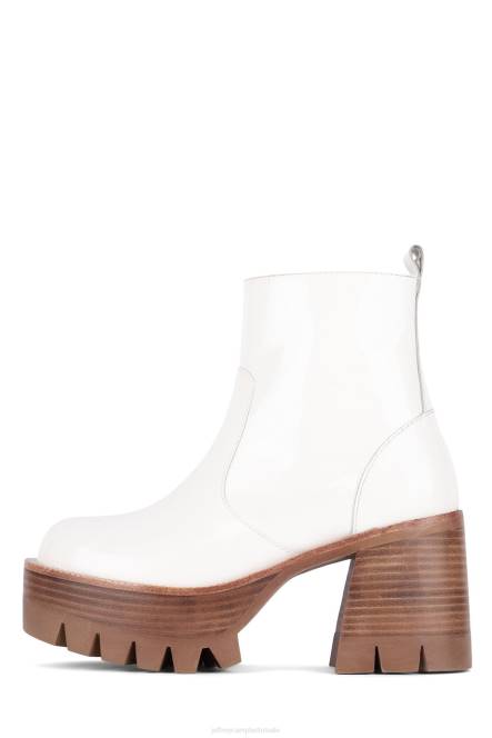 Jeffrey Campbell quavo NDHB483 enkel laarzen wit patent vrouwen