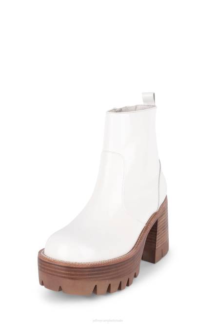 Jeffrey Campbell quavo NDHB483 enkel laarzen wit patent vrouwen