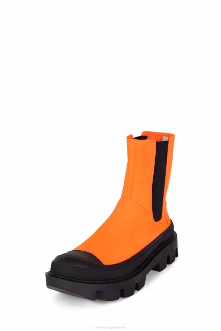 Jeffrey Campbell stoere vent NDHB462 enkel laarzen oranje vrouwen